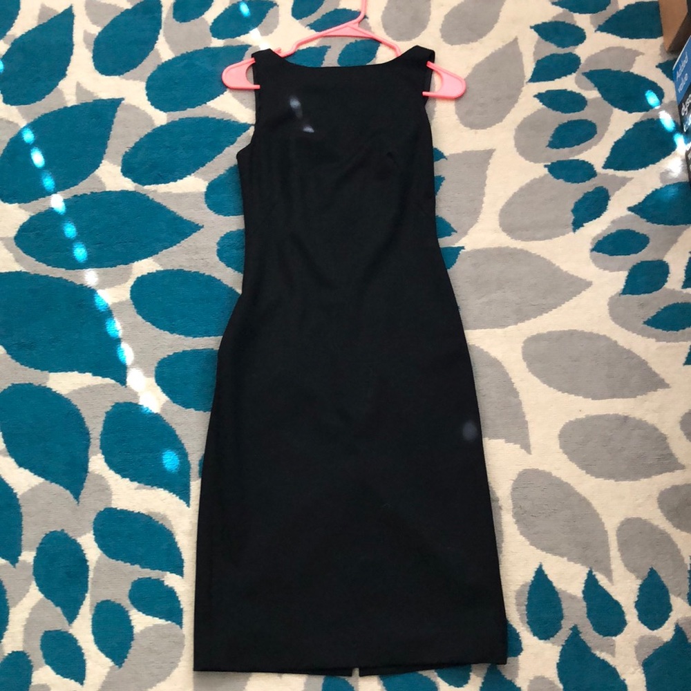 Theory LBD black midi dress Size 2